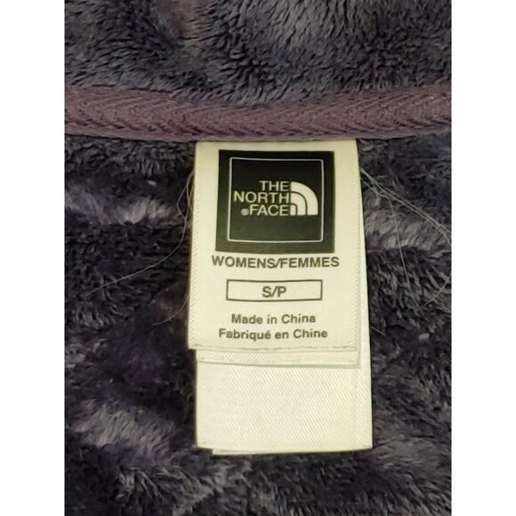 The North Face Quilted Fleece Jacket Full Zip Stand Up Neck Purple Womens Small - Picture 3 of 7
